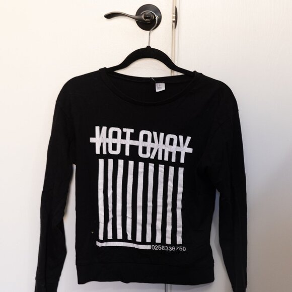 Not Okay emo sweater - Picture 1 of 2